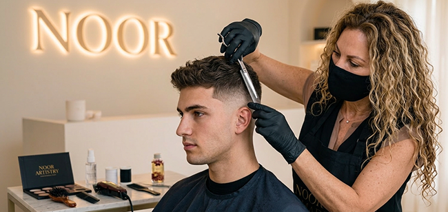 Cutting Hair Man